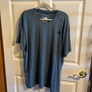 NWT The North Face TNF Men’s Wander Short Sleeve in Monterey Blue Heather.